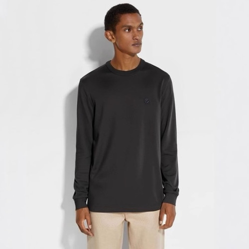 에르메네질도 제냐 남성 라운드 긴팔티 - Ermenegildo Zegna Mens Round Tshirts - zec2397x