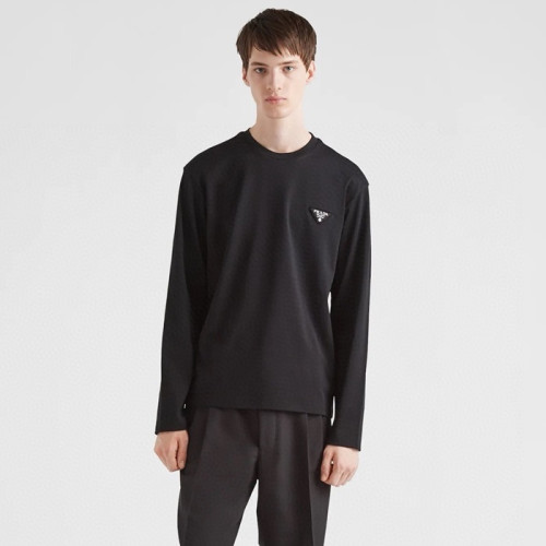 프라다 남성 라운드 긴팔티 - Prada Mens Round Tshirt - prc2693x