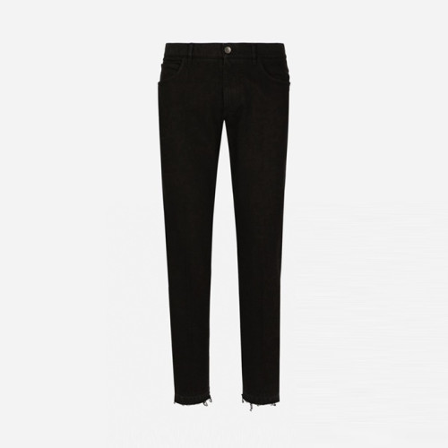 돌체앤가바나 남성 블랙 청바지 - Dolce&Gabbana Mens Black Jeans - doc2881x