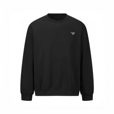 프라다 남성 블랙 맨투맨 - Prada Mens Black Tshirt - prc2925x