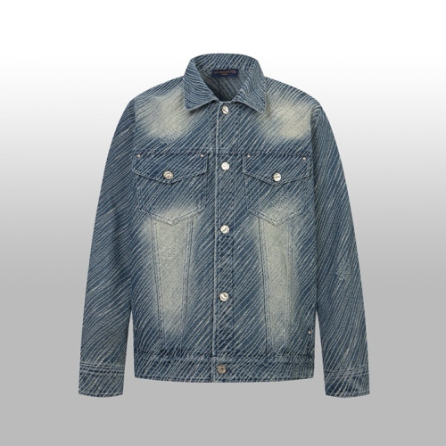 루이비통 남성 데님 재킷 - Louis vuitton Mens Denim Jacket - lvc3021x