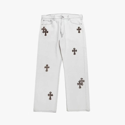 크롬하츠 남성 클래식 청바지 - Chrom Hearts Mens Classic Jeans - chc3149x