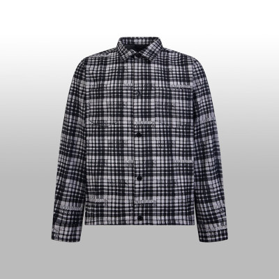 루이비통 남성 체크 셔츠 - Louis vuitton Mens Flanner Shirts - lvc3184x