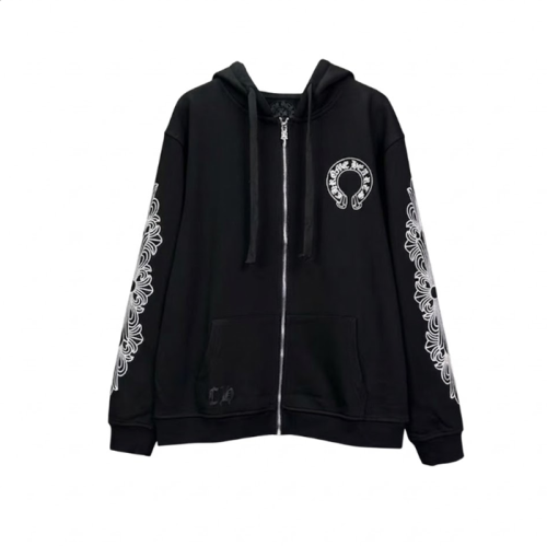크롬하츠 남성 집업 후디 - Chrom hearts Mens Zip-up Hoodie - chc3375x