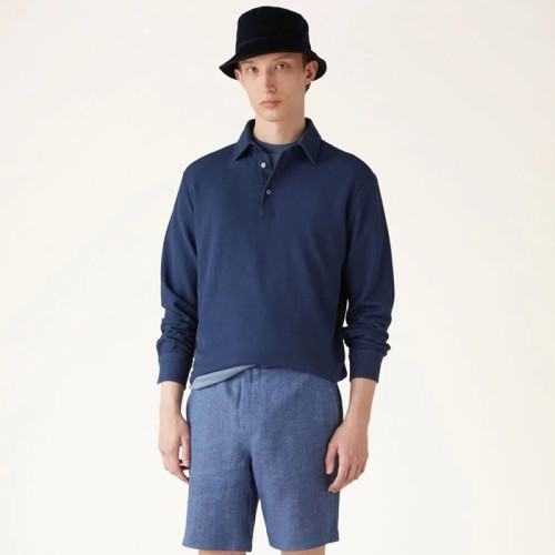 로로피아나 남성 폴로 긴팔티 - Loro Piana Mens Polo Tshirt - lpc3985x