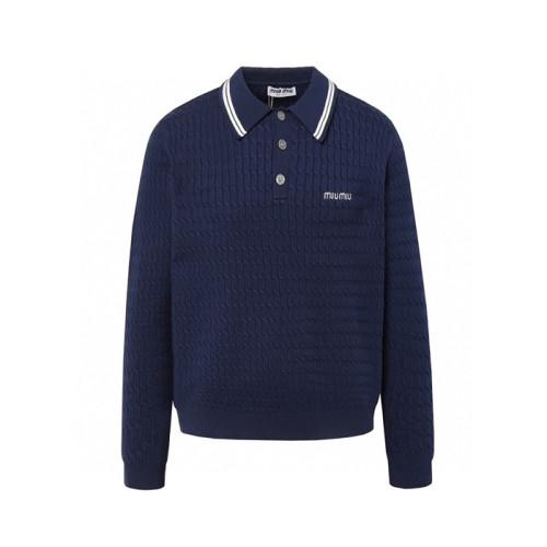 미우미우 남/녀 폴로 니트웨어 - Miumiu Unisex Polo Knitwear - mic4310x