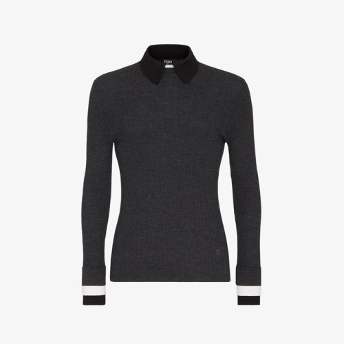 펜디 여성 폴로 스웨터 - Fendi Womens Polo Sweater - fec4695x