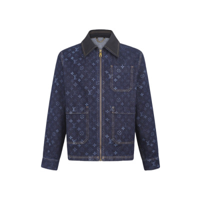 루이비통 남성 데님 재킷 - Louis vuitton Mens Denim Jacket - lvc4791x