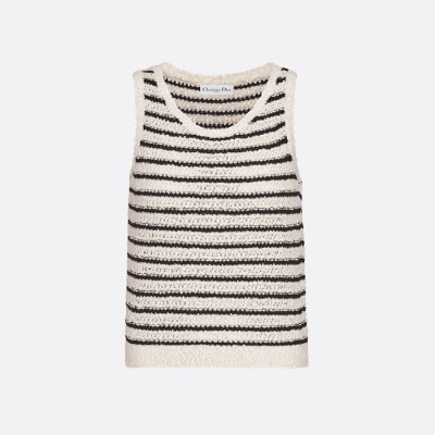 디올 여성 라운드 나시 - Dior Womens Round Sleeveless Top - mic4837x