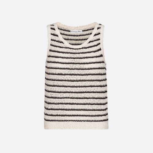 디올 여성 라운드 나시 - Dior Womens Round Sleeveless Top - mic4837x