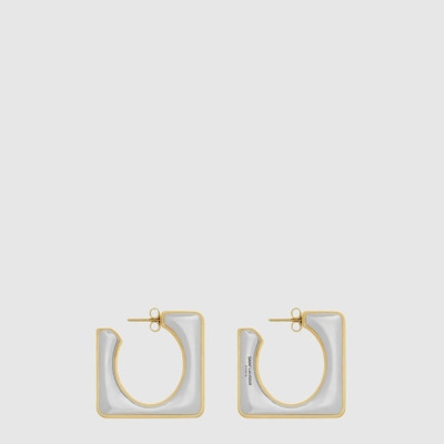 입생로랑 여성 스플릿 스퀘어 후프 이어링 - Saint Laurent Womens Split Square Hoop Earring - acc3532x
