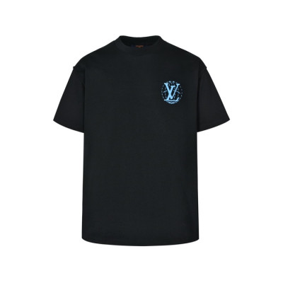 루이비통 남성 라운드 반팔 티셔츠 - Louis vuitton Mens Round Tshirt - lvc4990x