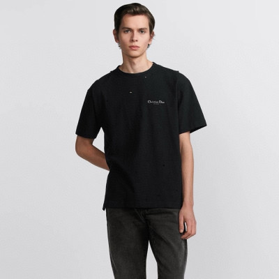 디올 남성 라운드 반팔 티셔츠 - Dior Mens Round Tshirt - dic5030x
