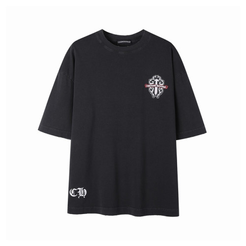 크롬하츠 남성 라운드 반팔티 - Chrom Hearts Mens Round Tshirt - chc5247x