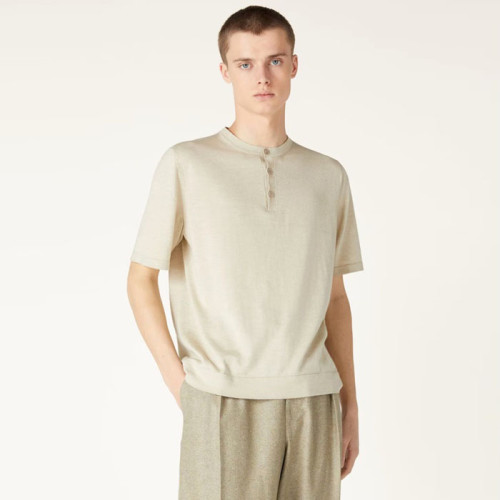 로로피아나 남성 라운드 반팔티 - Loro Piana Mens Round Tshirt - lpc5475x
