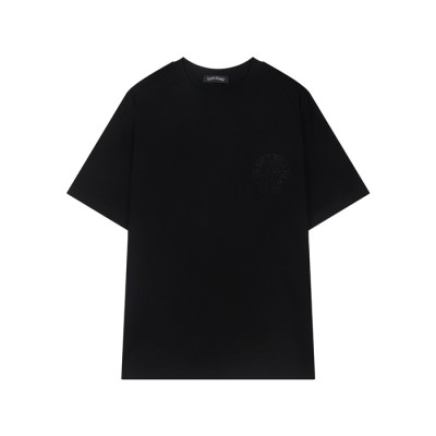 크롬하츠 남성 라운드 반팔티 - Chrom Hearts Mens Round Tshirt - chc5619x