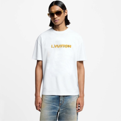 루이비통 남성 라운드 반팔 티셔츠 - Louis vuitton Mens Round Tshirt - lvc5644x