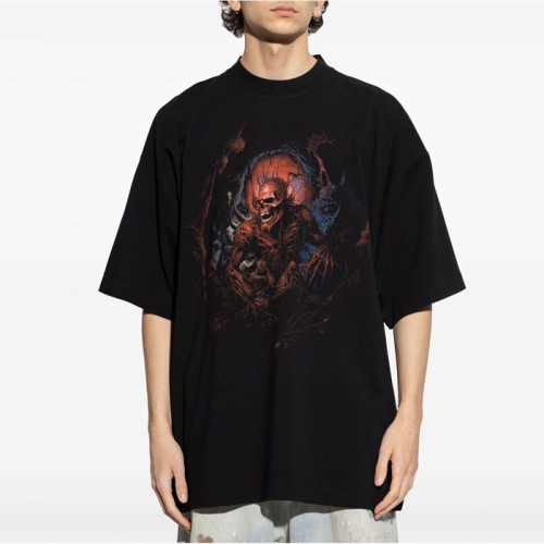 베트멍 남/녀 라운드 반팔 티셔츠 - Vetements Unisex Oversize Tshirt - vec5702x