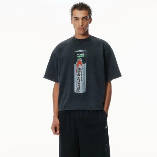 알렉산더왕 남성 라운드 반팔티 - Alexander wang Mens Round Tshirt - alc5755x