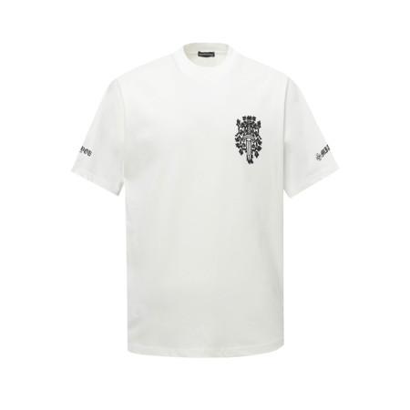 크롬하츠 남성 라운드 반팔티 - Chrom Hearts Mens Round Tshirt - chc5761x