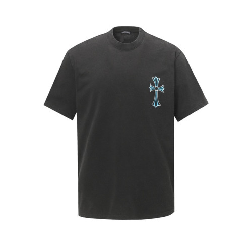 크롬하츠 남성 라운드 반팔티 - Chrom Hearts Mens Round Tshirt - chc5764x