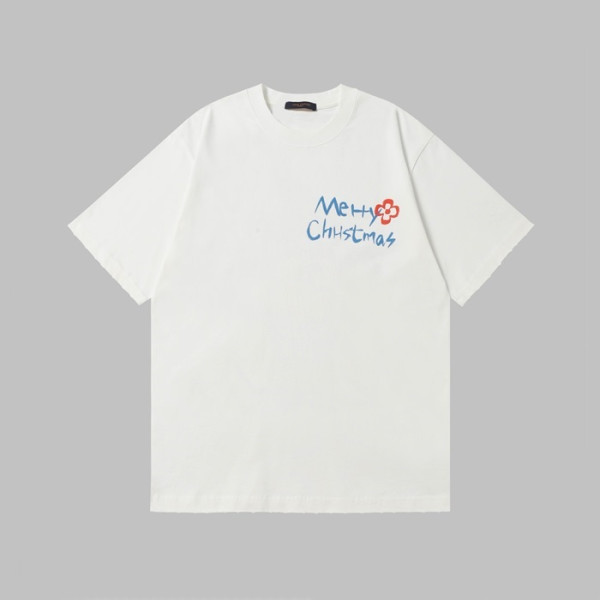 루이비통 남성 라운드 반팔 티셔츠 - Louis vuitton Mens Round Tshirt - lvc5937x
