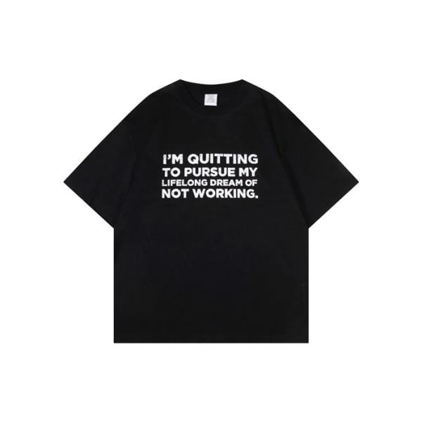 베트멍 남/녀 라운드 반팔 티셔츠 - Vetements Unisex Oversize Tshirt - vec5963x