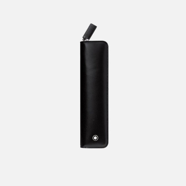 몽블랑 남성 마이스터스튁 1개의 펜 보관용 지퍼 파우치 - Montblanc Mens Meisterstück 1 Pen Pouch with Zip - mow322x