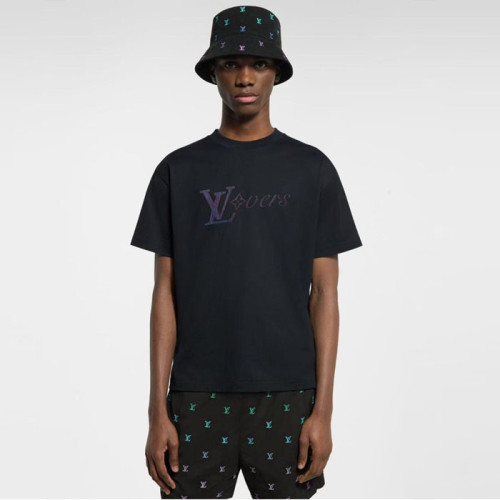 루이비통 남성 라운드 반팔 티셔츠 - Louis vuitton Mens Round Tshirt - lvc6087x
