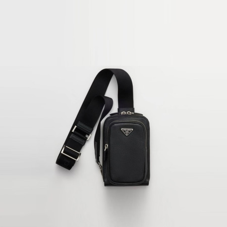 프라다 남성 가죽 스마트폰 케이스 2ZH195 - Prada Mens Leather Smartphone Case - prb5382x