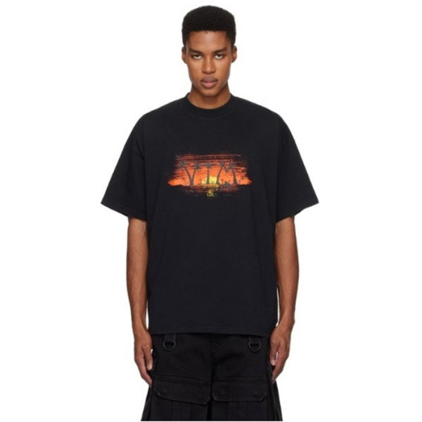 발렌시아가 남성 라운드 반팔 티셔츠 - Balenciaga Mens Round Tshirt - bac6188x