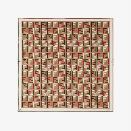 펜디 여성 FF 스퀘어 스카프 - Fendi Womens FF Square Scarf - acc5437x