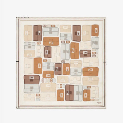 펜디 여성 FF 스퀘어 스카프 - Fendi Womens FF Square Scarf - acc5438x
