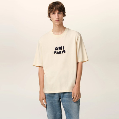 아미 남성 라운드 반팔티 - Ami Mens Round Tshirt - amc6549x
