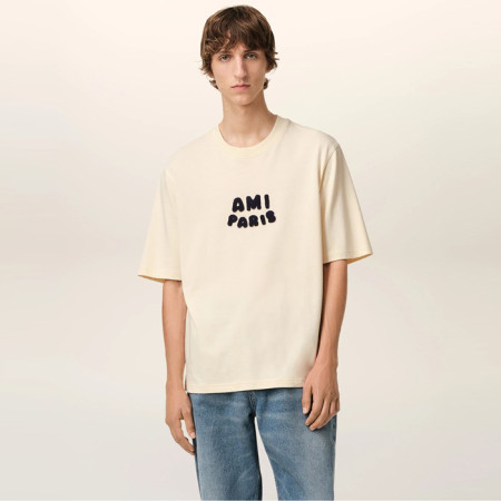 아미 남성 라운드 반팔티 - Ami Mens Round Tshirt - amc6549x