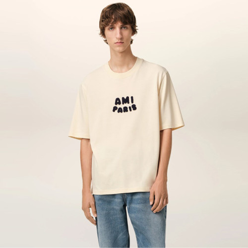 아미 남성 라운드 반팔티 - Ami Mens Round Tshirt - amc6549x