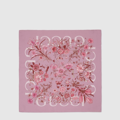 구찌 여성 프린트 실크 까레 - Gucci Womens Printed Silk Carré - acc5443x