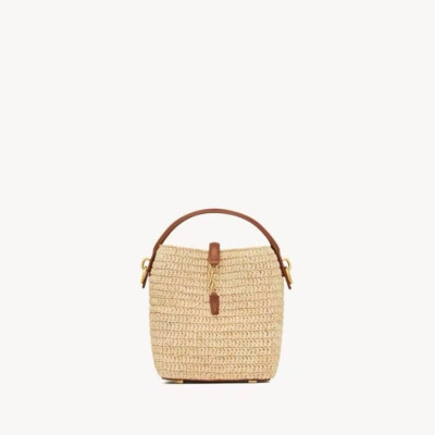 입생로랑 여성 LE37 라피아 버킷백 - Saint Laurent Womens LE37 Raffia Bucket Bag - ysb5608x