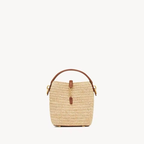 입생로랑 여성 LE37 라피아 버킷백 - Saint Laurent Womens LE37 Raffia Bucket Bag - ysb5608x