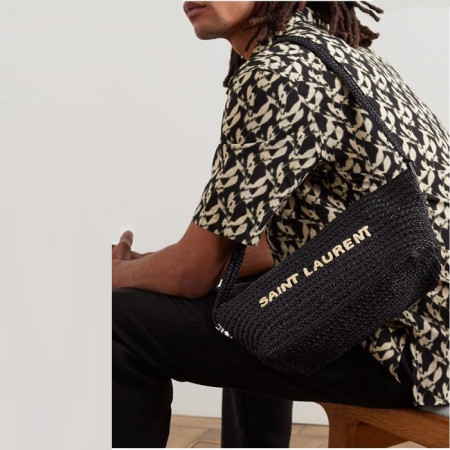 입생로랑 남/녀 라피아  숄더백 - Saint Laurent Unisex Raffia Shoulder Bag - ysb5621x