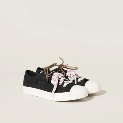 미우미우 여성 워싱 데님 스니커즈 - Miumiu Womens Washed Denim Sneakers - mis5736x