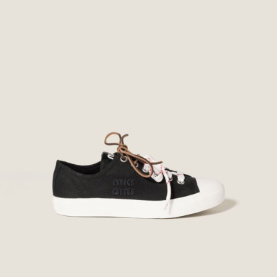 미우미우 여성 워싱 데님 스니커즈 - Miumiu Womens Washed Denim Sneakers - mis5736x