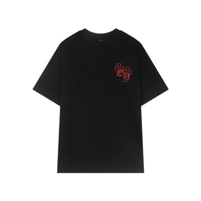 크롬하츠 남성 라운드 반팔티 - Chrom Hearts Mens Round Tshirt - chc6653x