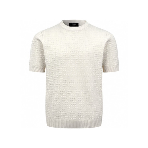 펜디 남성 라운드 반팔 티셔츠 - Fendi Mens Round Tshirt - fec6676x