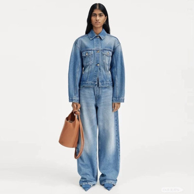 자크뮈스 여성 데님 재킷 - Jacquemus Womens Denim Jacket - jac6710x