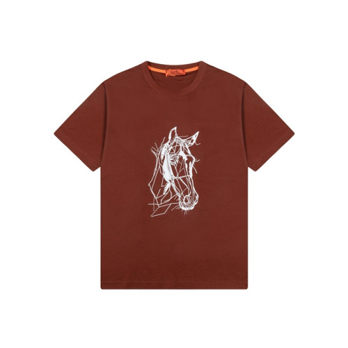 에르메스 남성 라운드 반팔티 - Hermes Mens Round Tshirt - hec6732x