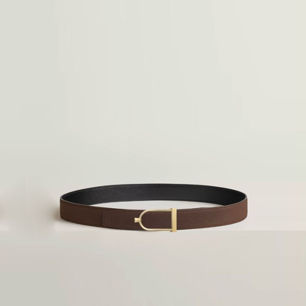 에르메스 남성 Ecrin 버클 리버서블 벨트 - Hermes Mens Ecrin Buckle Reversible Belt - bel193x