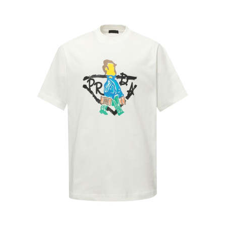 프라다 남성 라운드 반팔티 - Prada Mens Round Tshirt - prc6854x