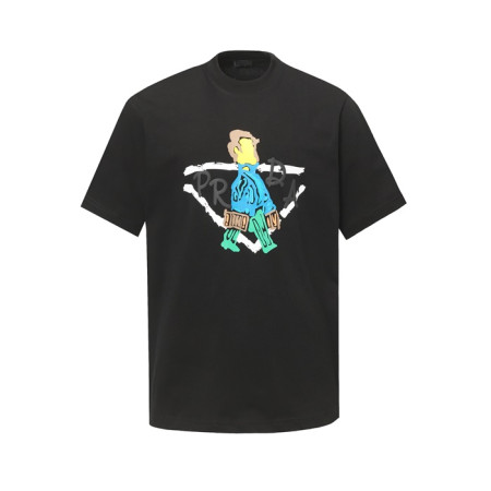 프라다 남성 라운드 반팔티 - Prada Mens Round Tshirt - prc6855x