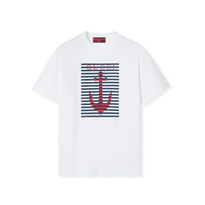 구찌 남성 라운드 반팔티 - Gucci Mens Round Tshirt - guc6912x